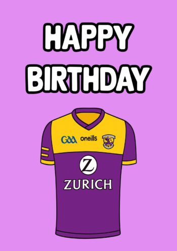 Wexford GAA Jersey - Birthday Card