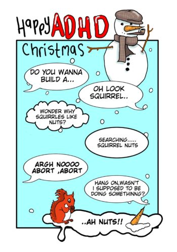 Funny ADHD Christmas Card