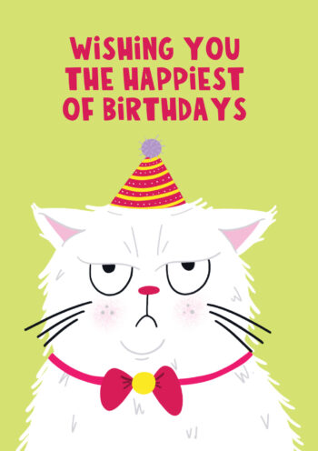 Funny Grumpy Cat Birthday Card