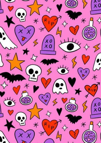 Groovy & Spooky Pattern Card