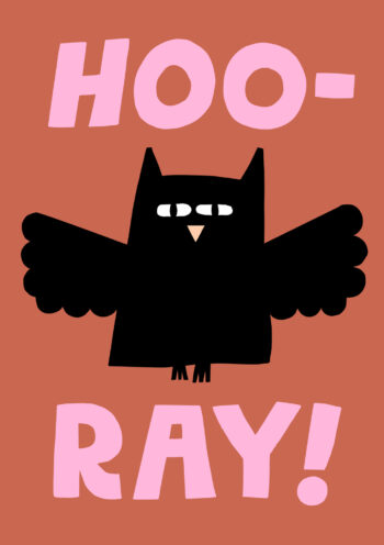 Hoo-Ray! Cute Owl Card