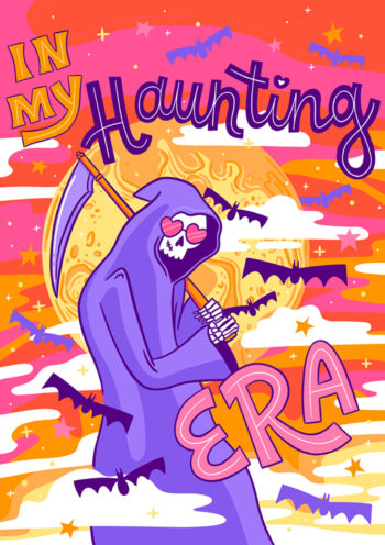 In My Haunting Era -  Groovy Grim Reaper Card