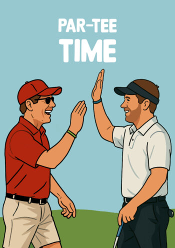 Par-Tee Time - Funny Birthday Card