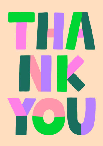 Quirky Thank You Card
