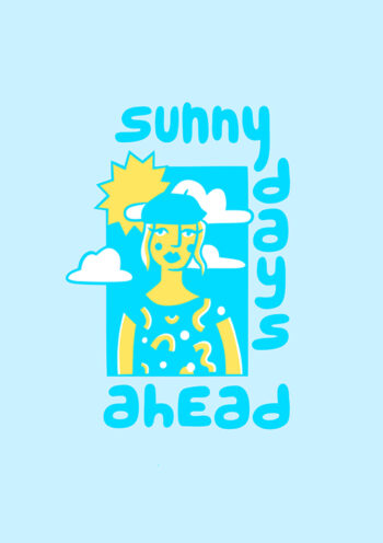 Sunny Days Ahead Groovy Greeting Card