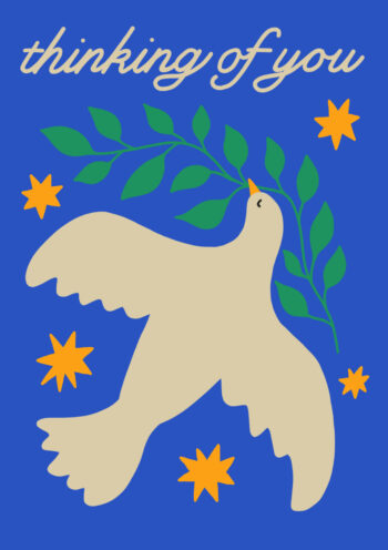 Thinking Of You Dove Greeting Card