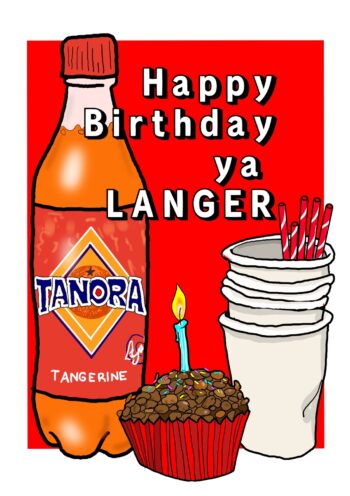 Ya Langer - Funny Party Birthday Card
