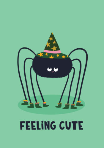 Feeling Cute - Friendly Spider Card