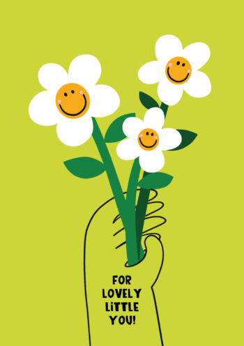 For Lovely Little You! Cute Smiley Daisies
