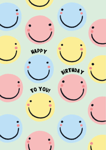 Happy Birthday To You! Fun Smiley Face Card