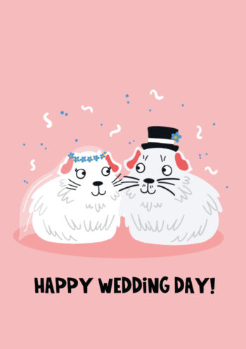 Happy Wedding Day! Cute Guinea Pigs