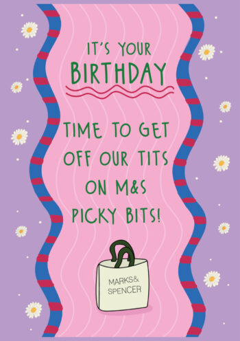 M&S Picky Bits Birthday Card
