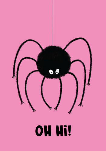 Oh Hi! Cute Spider Greeting Card