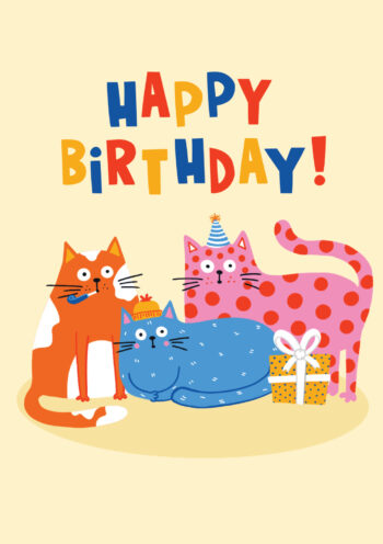 Party Cats Birthday Card