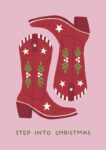 Step Into Christmas Cowboy Boots