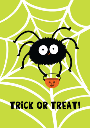 Trick or Treat Spider Card