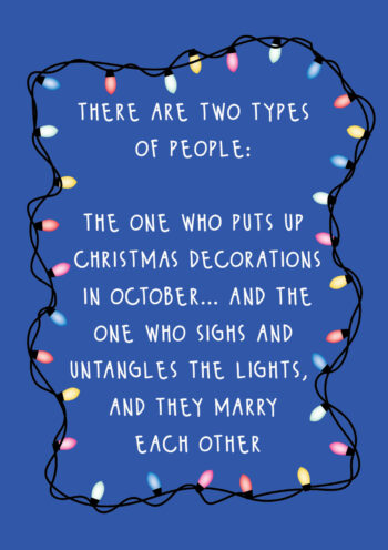 Two Types of People at Christmas...