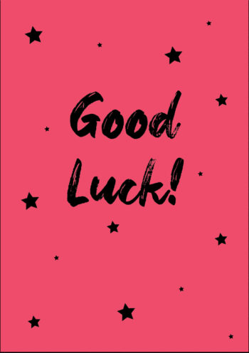 Good Luck! Cute Stars Card