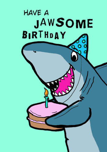 JAWSome Birthday Card