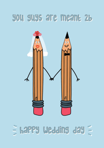 Meant 2b Cute Wedding Card