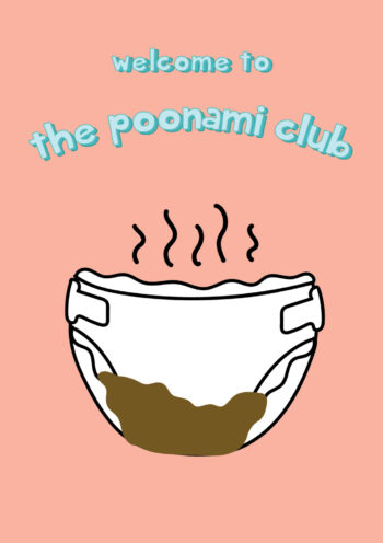Poonami Club - Funny New Baby Card