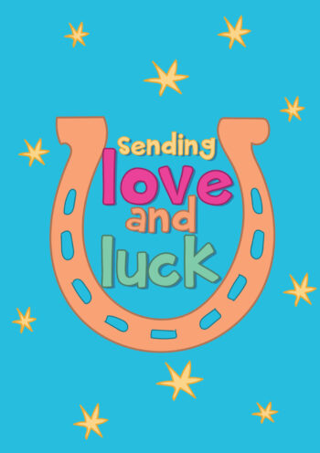 Sending Love and Luck - Lucky Horseshoe Card