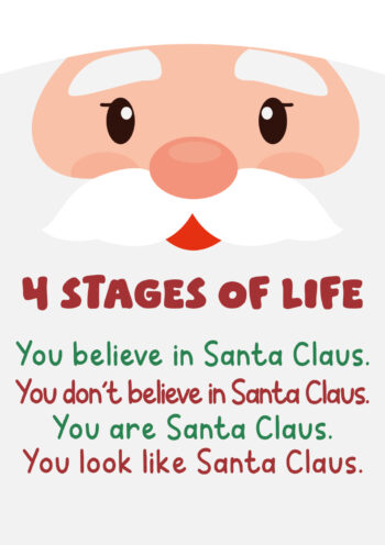 The 4 Stages of Santa Claus...