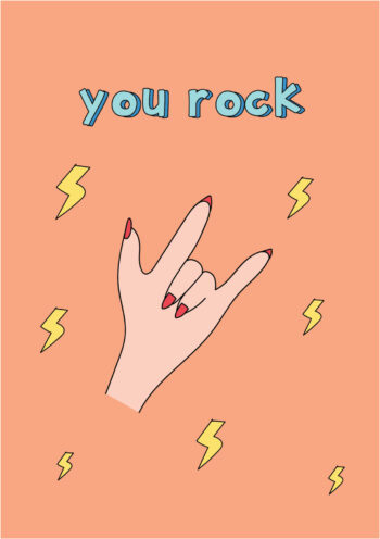 You Rock Greeting Card
