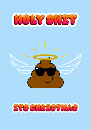 Holy Sh*t It's Christmas! Funny Greeting Card