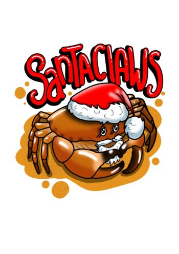 Santa Claws - Funny Festive Crab