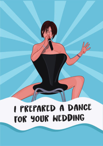 A Dance For Your Wedding - Funny Victoria Beckham Card