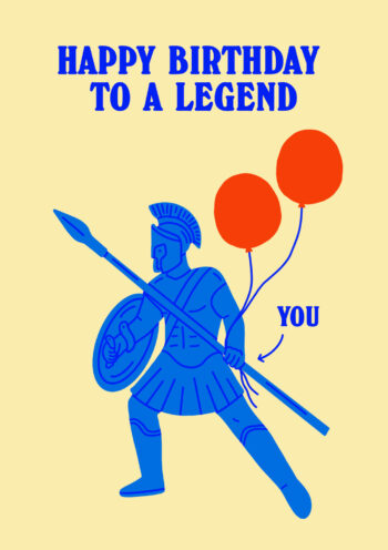 Happy Birthday To A Legend Soldier Card