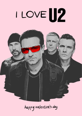 I Love U2 - Valentine's Card