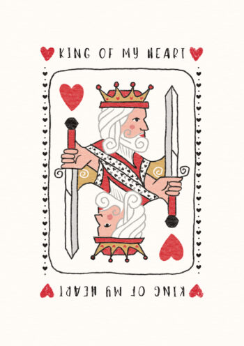 King Of My Heart Suit Card