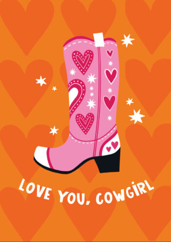 Love You, Cowgirl - Funky Valentine's Card