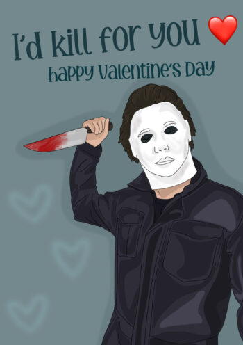 Michael Myers Valentine's Card