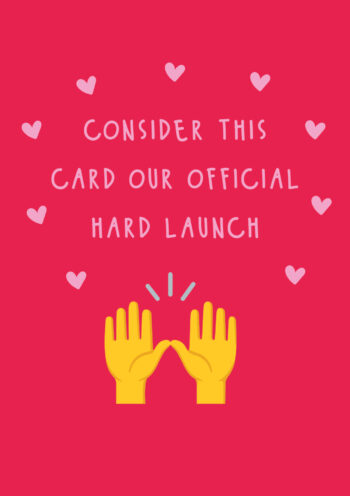 Official Hard Launch Couple's Card