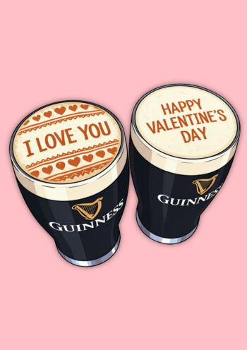 Printed Guinness - Valentine's Card
