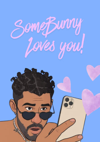 SomeBunny Loves You - Funny Valentine's Card