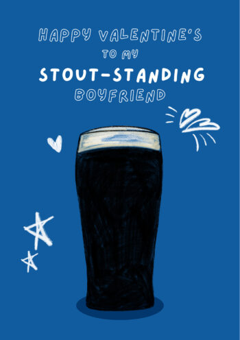 Stout-Standing Boyfriend Valentines Card