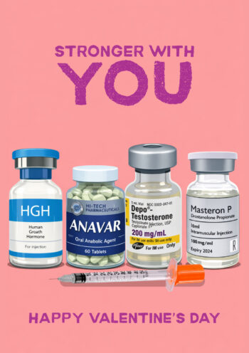 Stronger With You - Funny Valentine's Card