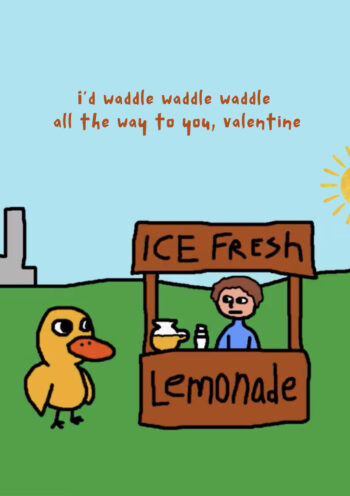 The Duck Song Valentine's Card