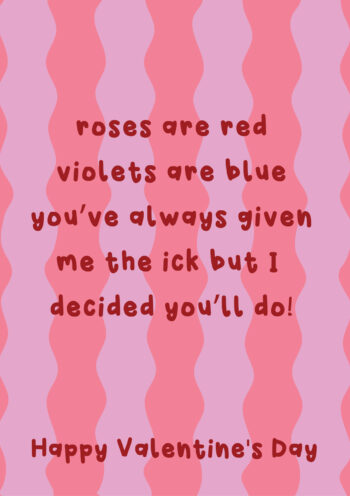 The Ick Valentines Day Card