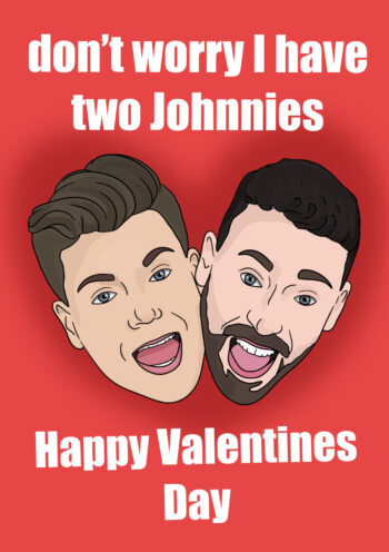 Two Johnnies Valentine's Card