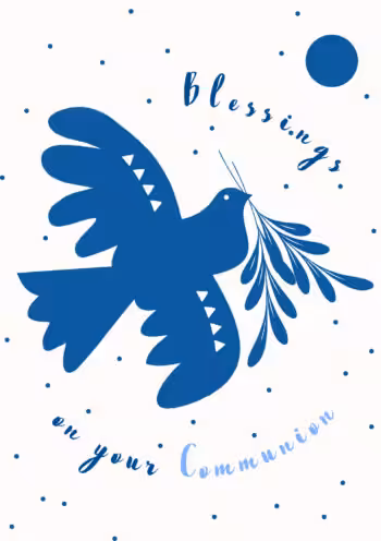 Blessings On Your Communion Card