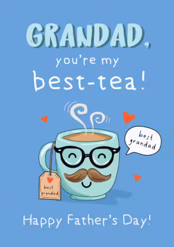 Grandad You're My Bestie - Father's Day Card