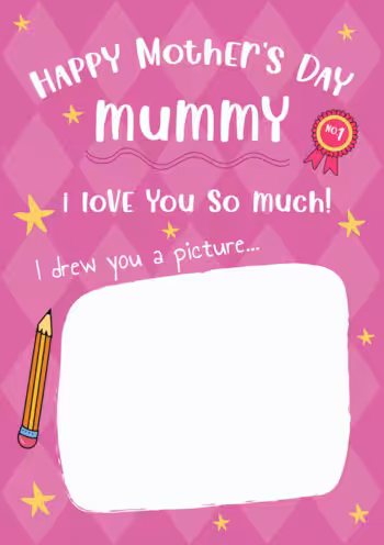 I Drew You a Picture...Mother's Day Card