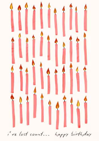 Lost Count Birthday Card
