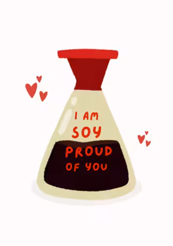Soy Proud Of You Card