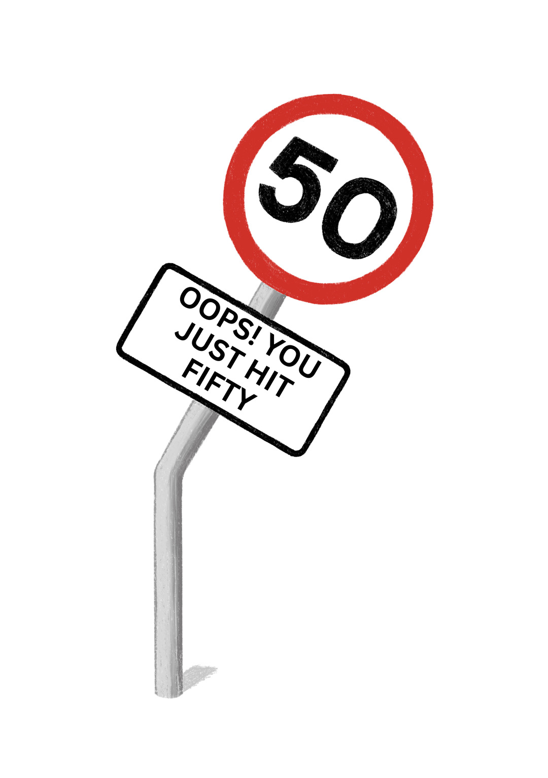 You Just Hit 50 Card
